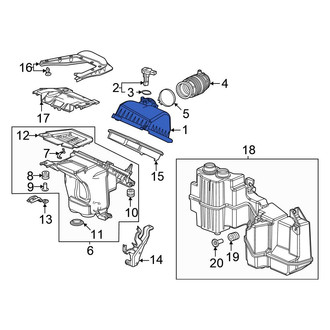 Honda OE - Upper Air Filter Housing