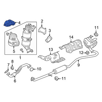 Honda OE - Upper Catalytic Converter Heat Shield