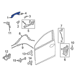 Honda OE - Front Left Outer Exterior Door Handle