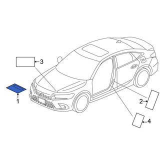 Honda OE - A/C System Information Label