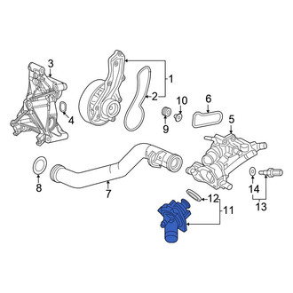 Honda OE - Engine Coolant Thermostat Kit