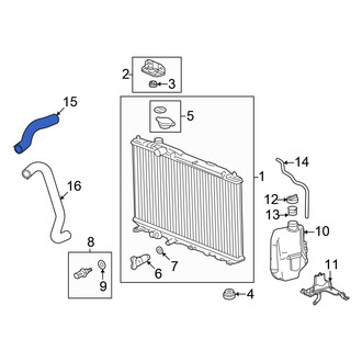Honda OE - Upper Radiator Coolant Hose