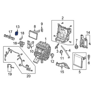 Honda OE - Left HVAC Blend Door Actuator