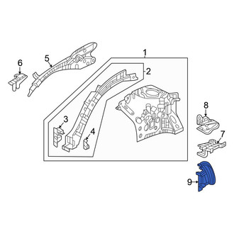 Honda OE - Battery Tray Bracket