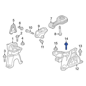 Honda OE - Automatic Transmission Mount Bolt