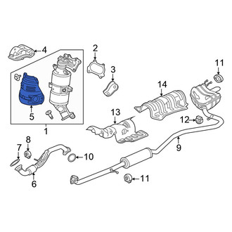 Honda OE - Lower Catalytic Converter Heat Shield