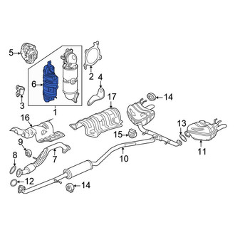 Honda OE - Lower Catalytic Converter Heat Shield