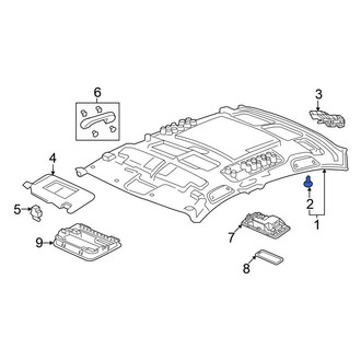 Honda OE - Rear Headliner Clip