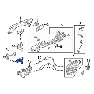 Honda OE - Rear Right Upper Door Hinge