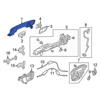 Honda OE - Front Left Outer Exterior Door Handle