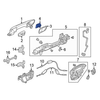 Honda OE - Front Right Exterior Door Handle Cover