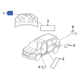 Honda OE - A/C System Information Label