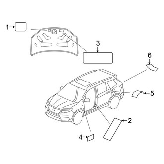 Honda OE - Information Labels - Labels