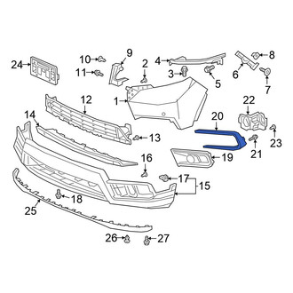 Honda OE - Front Left Bumper Trim