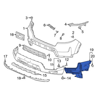 Honda OE - Front Left Bumper Trim
