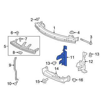 Honda OE - Front Right Radiator Support Air Deflector
