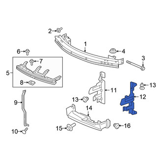 Honda OE - Front Left Radiator Support Air Deflector
