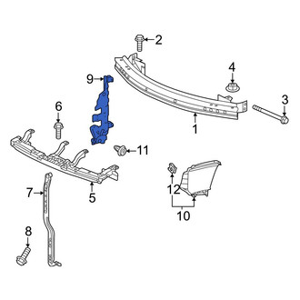Honda OE - Front Left Radiator Support Air Deflector