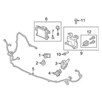 Honda OE - Front Bumper & Grille - Electrical Components