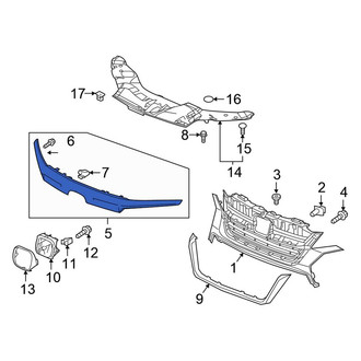 Honda OE - Front Upper Grille Molding