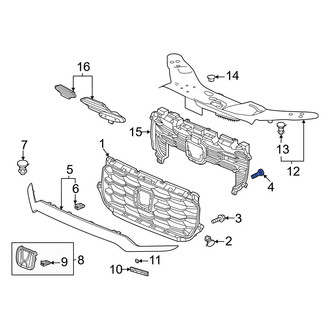 Honda OE - Grille Molding Screw