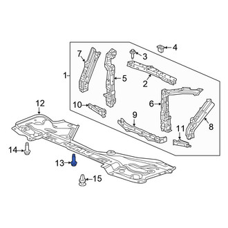 Honda OE - Radiator Support Splash Shield Bolt