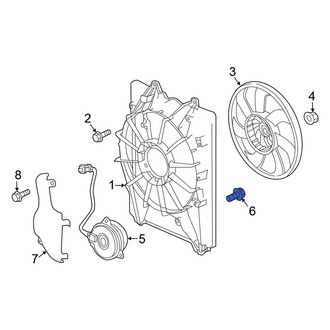 Honda OE - Engine Cooling Fan Motor Screw