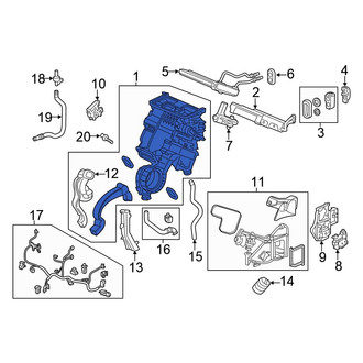 Honda OE - HVAC Unit Case Assembly