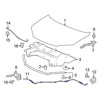 Honda OE - Front Hood Release Cable