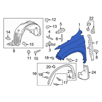 Honda OE - Front Left Fender
