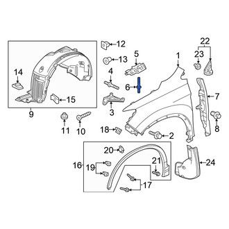 Honda OE - Fender Rivet