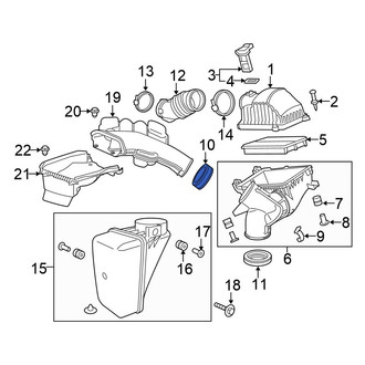 Honda OE - Engine Air Intake Hose Seal