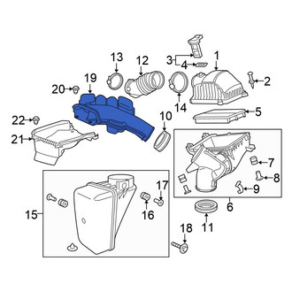 Honda OE - Center Engine Air Intake Hose