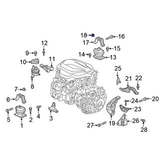 Honda OE - Front Engine Mount Nut