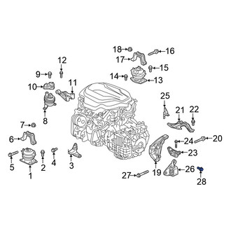 Honda OE - Automatic Transmission Mount Bolt