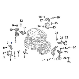 Honda OE - Front Engine Mount Nut