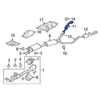 Honda OE - Right Exhaust Tail Pipe