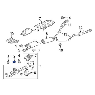 Honda OE - Catalytic Converter Gasket
