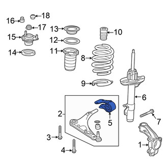Honda OE - Left Suspension Control Arm Bracket