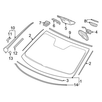 Honda OE - Windshield - Glass