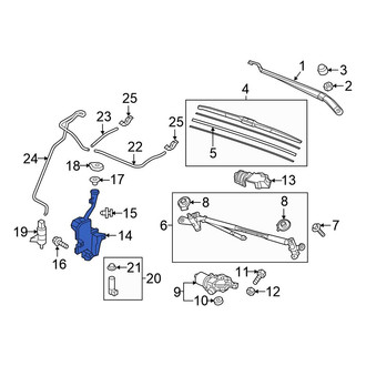 Honda OE - Washer Fluid Reservoir