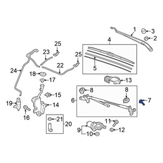 Honda OE - Wiper Linkage Bolt