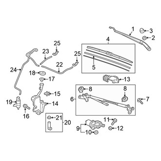 Honda OE - Windshield - Wiper & Washer Components