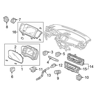 Honda OE - Instrument Panel - Cluster & Switches