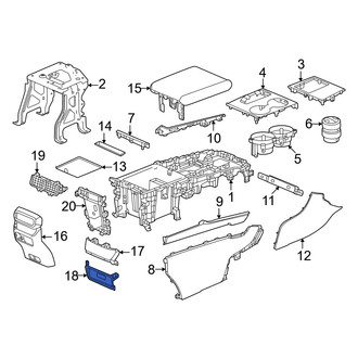 Honda OE - Right Inner Console Trim Panel