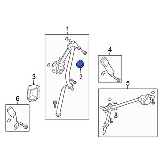 Honda OE - Rear Seat Belt Anchor Plate Cover