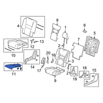Honda OE - Rear Right Lower Seat Heater Pad