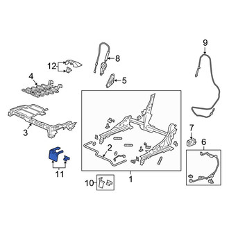 Honda OE - Seat Track Cover