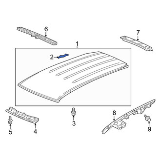 Honda OE - Roof Luggage Carrier Side Rail Bracket