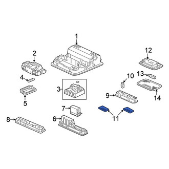 Honda OE - Front Right Dome Light Lens